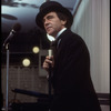 Producer Joseph Papp singing at nightclub appearance at The Ballroom (New York)