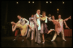 Producer Joseph Papp bowing with dancer Kathryn Posin at the New York Shakespeare Festival (New York)