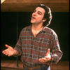Actor/singer Mandy Patinkin rehearsing one man show "Dress Casual" at the New York Shakespeare Festival Theater (New York)