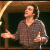 Actor/singer Mandy Patinkin rehearsing one man show "Dress Casual" at the New York Shakespeare Festival Theater (New York)