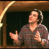 Actor/singer Mandy Patinkin rehearsing one man show "Dress Casual" at the New York Shakespeare Festival Theater (New York)