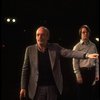 Director Harold Prince (L) & press agent Bill Evans (R) during rehearsal for Broadway musical "On the Twentieth Century" (New York)