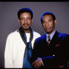 Publicity photo of musicians Max Roach and Henry Threadgill at the Brooklyn Academy of Music (New York)