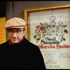 Playwright Neil Simon in front of theater where his play "California Suite" is playing (New York)