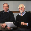 (L-R) Playwright Neil Simon and director Gene Saks during rehearsal for Broadway play "Jake's Women" (New York)