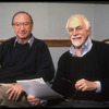 (L-R) Playwright Neil Simon and director Gene Saks during rehearsal for Broadway play "Jake's Women" (New York)