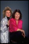 Publicity photo of (L-R) writer Jane Wagner and actress Lily Tomlin (New York)