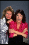 Publicity photo of (L-R) writer Jane Wagner and actress Lily Tomlin (New York)