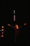 Actress Lily Tomlin in a scene fr the Broadway play "The Search for Intelligent Life in the Universe" (New York)