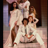 Director/choreographer/actor Tommy Tune (C) surrounded by actresses (Top L-R) Taina Elg & Liliane Montevecchi, (Middle L-R) Shelly Burch & Colleen Dodson & Anita Morris (Seated) on the set of his Broadway musical "Nine" (New York)