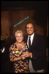 Publicity photo of singer Margaret Whiting with musician Jonathan Schwartz during nightclub appearance at Michael's Pub (New York)