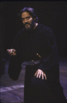 Actor Raul Julia in a scene fr. the New York Shakespeare Festival production of the play "Macbeth" (New York)