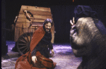 Actor Raul Julia in a scene fr. the New York Shakespeare Festival production of the play "Macbeth" (New York)