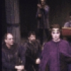 Actors (3L-R) Melinda Mullins, Raul Julia & Larry Bryggman in a scene fr. the New York Shakespeare Festival production of the play "Macbeth" (New York)