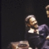 Actors Melinda Mullins & Raul Julia in a scene fr. the New York Shakespeare Festival production of the play "Macbeth" (New York)
