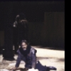 Actors Melinda Mullins & Raul Julia in a scene fr. the New York Shakespeare Festival production of the play "Macbeth" (New York)