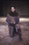 Actor William Converse-Roberts in a scene fr. the New York Shakespeare Festival production of the play "Macbeth" (New York)