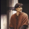 Actors (L-R) Thomas Gibson & William Converse-Roberts in a scene fr. the New York Shakespeare Festival production of the play "Macbeth" (New York)