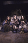 Actresses (L-R) Jeanne Sakata, Mary Louise Wilson & Katherine Hiler in a scene fr. the New York Shakespeare Festival production of the play "Macbeth" (New York)