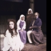 Actors (L-R) Melinda Mullins, Mary Louise Wilson, Laura Sametz & Mark Hammer in a scene fr. the New York Shakespeare Festival production of the play "Macbeth" (New York)