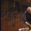 Actors (L-R) Helen Hunt, George Guidall & Tracey Ullman in a scene fr. the New York Shakespeare Festival's production of the play "The Taming of the Shrew" at the Delacorte Theatre in Central Park. (New York)