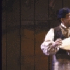 Actors (L-R) Norris Shimabuku & Peter Appel  in a scene fr. the New York Shakespeare Festival's production of the play "The Taming of the Shrew" at the Delacorte Theatre in Central Park. (New York)