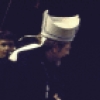 Actors (L-R) David Hurst & Rex Harrison in a scene fr. the Broadway play "Emperor Henry IV." (New York)
