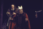 Actors (L-R) Douglas Seale, Rex Harrison & Eileen Herlie in a scene fr. the Broadway play "Emperor Henry IV." (New York)