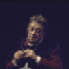 Actors (L-R) Rex Harrison & James Donald (who left the production prior to opening) in a scene fr. the Broadway play "Emperor Henry IV." (New York)