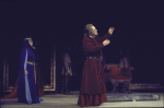 Actors Eileen Herlie & Rex Harrison in a scene fr. the Broadway play "Emperor Henry IV." (New York)
