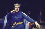 Actress Eileen Herlie in a scene fr. the Broadway play "Emperor Henry IV." (New York)