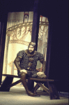 Actor Michael Diamond in a scene fr. the Broadway play "Emperor Henry IV." (New York)