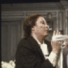 Actresses (L-R) Aideen O'Kelly & Tandy Cronyn in a scene fr. the Roundabout Theatre production of the play "The Killing of Sister George." (New York)