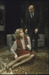 Actors Eva Marie Saint & Milton Selzer in a scene fr. the Roundabout Theatre production of the play "Duet For One." (New York)