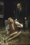 Actors Eva Marie Saint & Milton Selzer in a scene fr. the Roundabout Theatre production of the play "Duet For One." (New York)