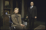 Actors Eva Marie Saint & Milton Selzer in a scene fr. the Roundabout Theatre production of the play "Duet For One." (New York)