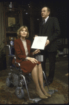 Actors Eva Marie Saint & Milton Selzer in a scene fr. the Roundabout Theatre production of the play "Duet For One." (New York)