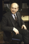 Actor Milton Selzer in a publicity shot for the Roundabout Theatre production of the play "Duet For One." (New York)
