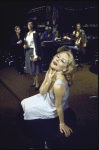 Actress Shirley Knight (from) with (back, L-R) actors Don Parker, Barbara Montgomery, Douglas Travis, Kaiulani Lee and Michael Sacks in a scene from the Broadway play "Kennedy's Children." (Boston)