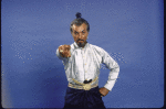 Actor Michael Kermoyan in a publicity shot for the replacement cast of the Broadway revival of the musical "The King and I" (New York)