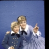 Actors Jason Scott and Angela Lansbury in a publicity shot for the replacement cast of the Broadway revival of the musical "The King and I" (New York)
