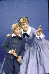 Actors Jason Scott and Angela Lansbury in a publicity shot for the replacement cast of the Broadway revival of the musical "The King and I" (New York)