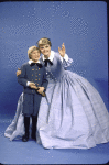 Actors Jason Scott and Angela Lansbury in a publicity shot for the replacement cast of the Broadway revival of the musical "The King and I" (New York)