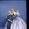 Actors Jason Scott and Angela Lansbury in a publicity shot for the replacement cast of the Broadway revival of the musical "The King and I" (New York)