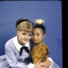 Actors Angela Lansbury and Julie Woo in a publicity shot for the replacement cast of the Broadway revival of the musical "The King and I" (New York)
