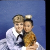 Actors Angela Lansbury and Julie Woo in a publicity shot for the replacement cast of the Broadway revival of the musical "The King and I" (New York)