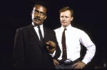 Actors (L-R) Daniel Whitner and Christopher Curry in a publicity shot for the Off-Broadway play "Kennedy At Colonus." (New York)