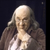 Actor Howard Da Silva as Benjamin Franklin in a publicity shot for  the Broadway musical "1776." (New York)