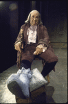 Actor Howard Da Silva as Benjamin Franklin in a publicity shot for the Broadway musical "1776." (New York)