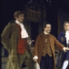 Actors (L-R) Ken Howard, William Daniels, Henry LeClair, David Vosburgh & Howard Da Silva  in a scene fr. the Broadway  musical "1776." (New York)